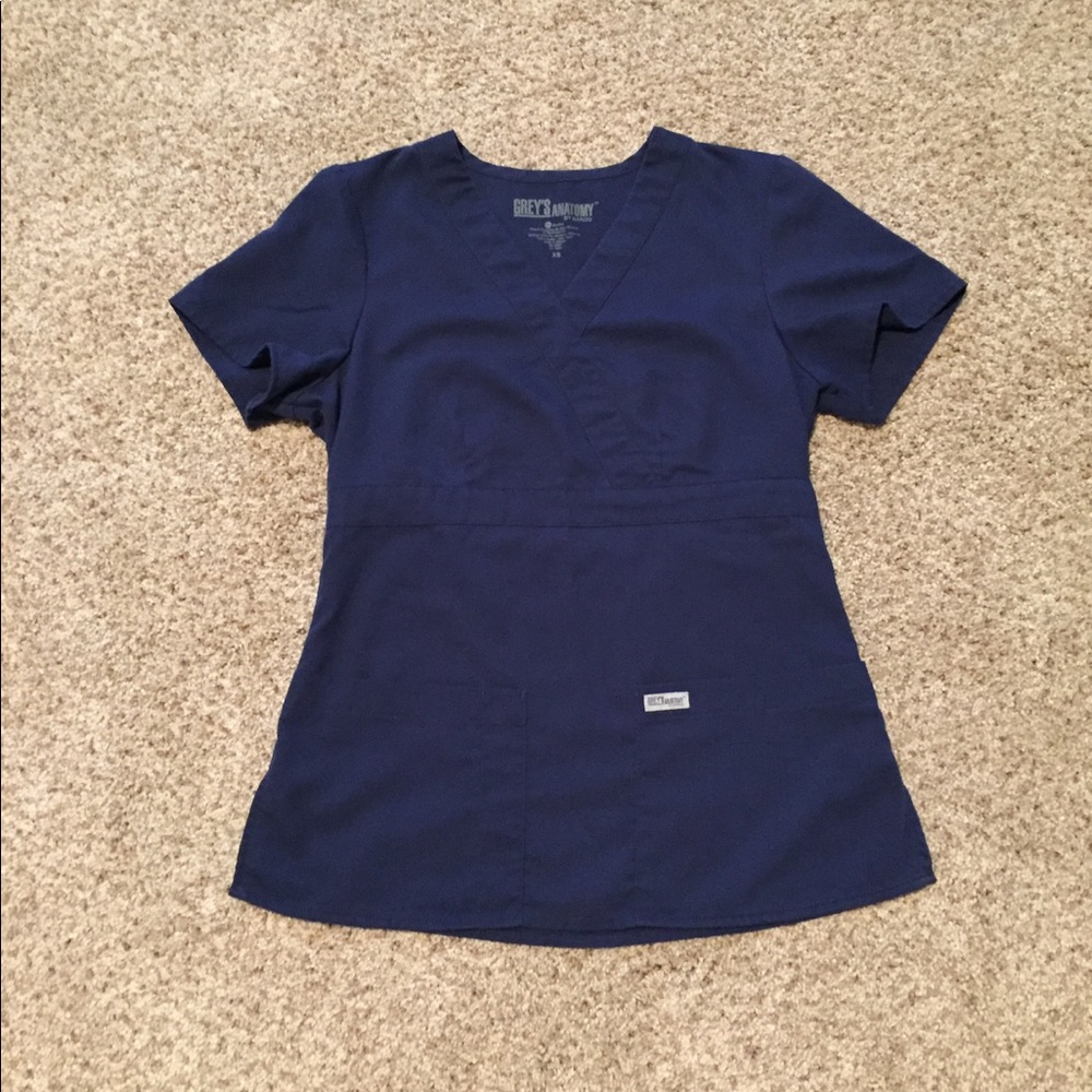 Grey's Anatomy Navy Scrub Top